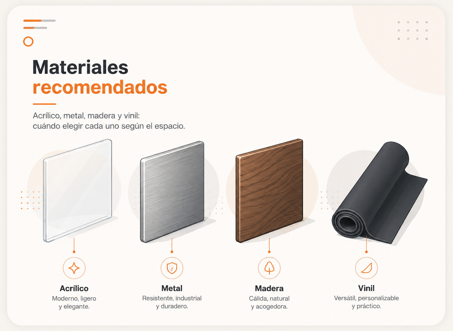 Materiales premium para fabricación